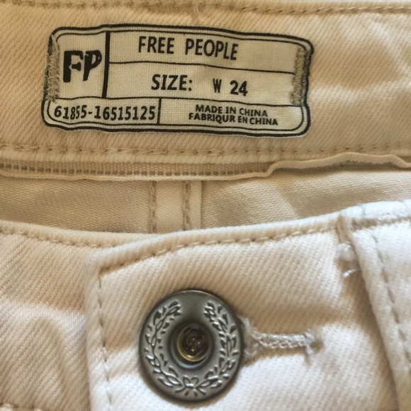 Free people crop yellow jeans size W24 - Picture 5 of 8