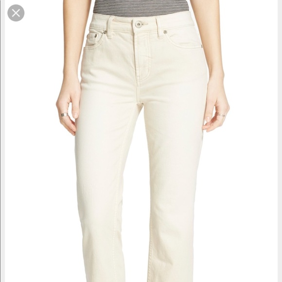 Free people crop yellow jeans size W24 - Picture 2 of 8