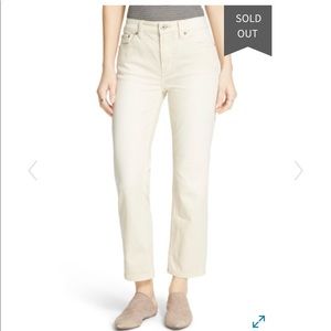 Free people crop yellow jeans size W24