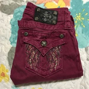 Maroon Miss Me Jeans