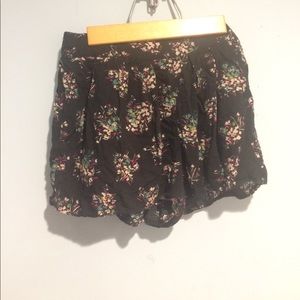 Floral Printed Fabric Shorts