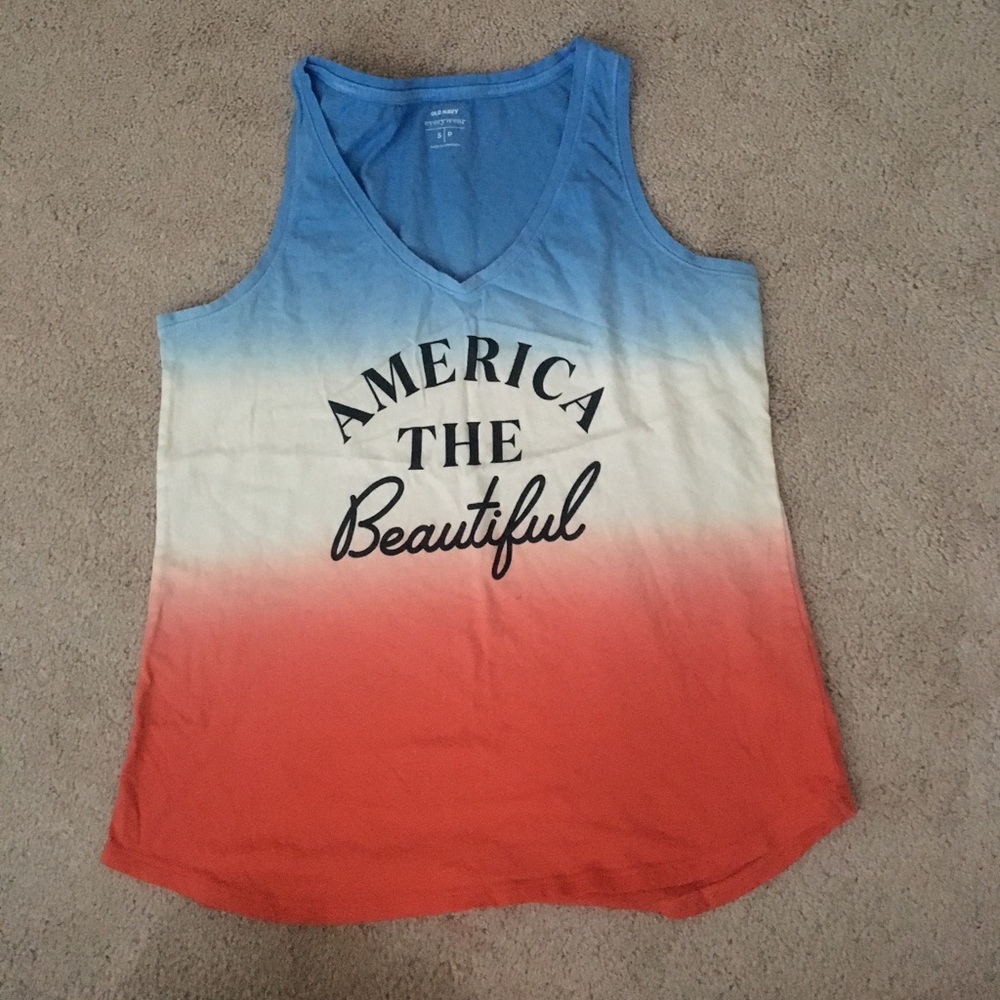 Red, white, blue cami