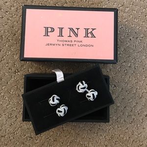 Thomas Pink Knot Cufflinks
