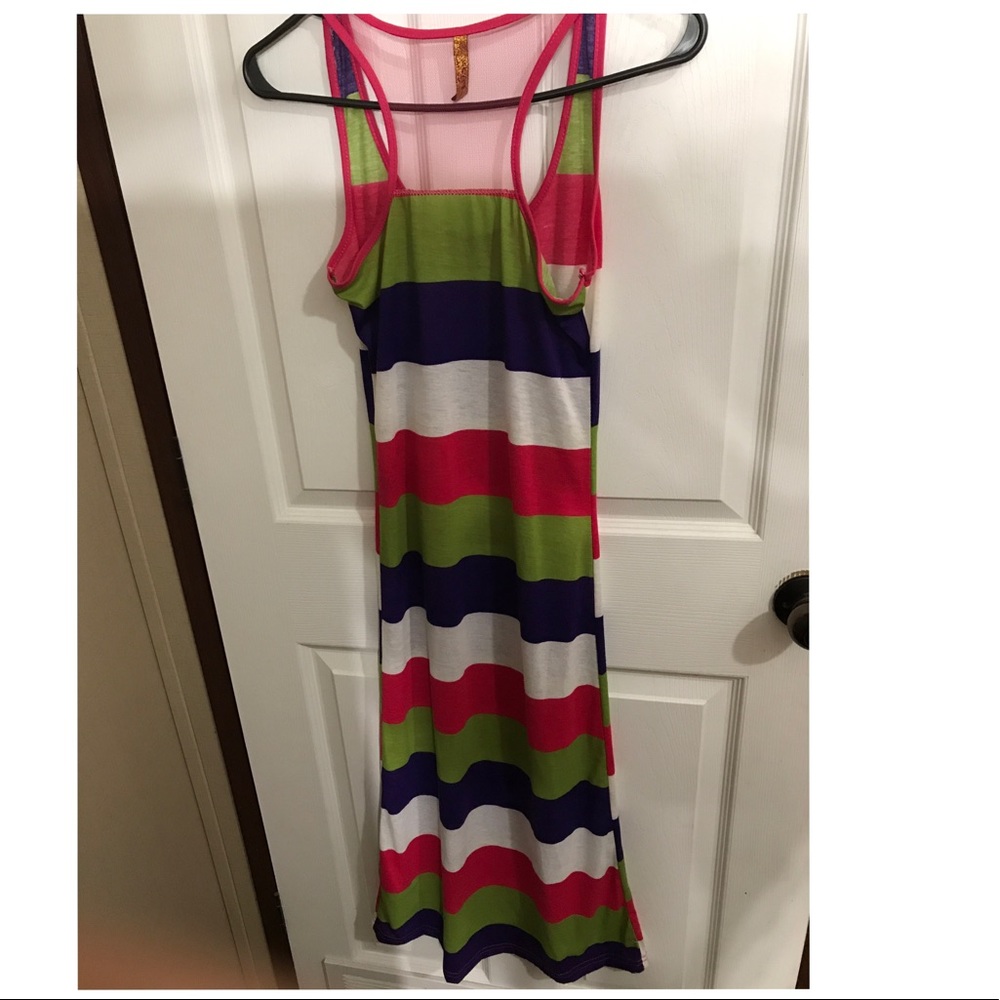 A long dress but for short people