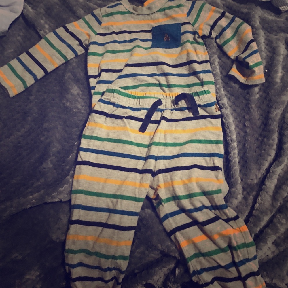 Striped suit