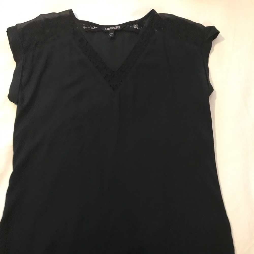 Black express dress blouse