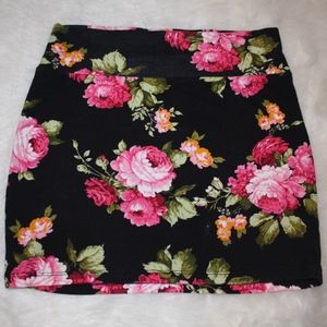 Forever 21 Floral Miniskirt