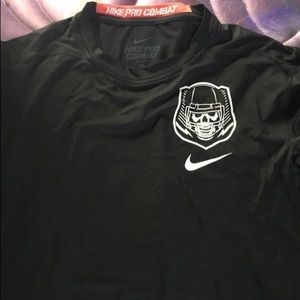 XL Men's Black Nike pro combat football dri-fit