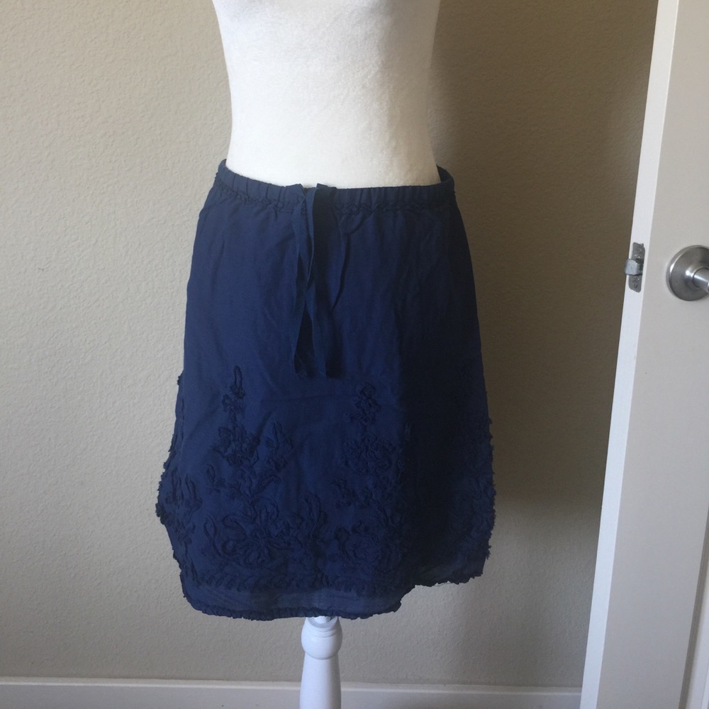 Max Studio A-line Skirt - S. Lined. Blue
