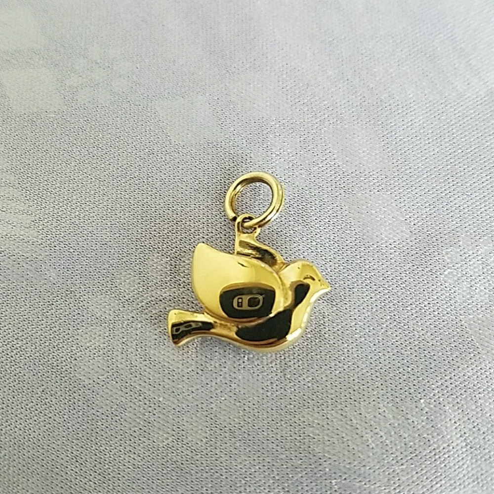 Gold plated 925 SS Peace Dove Charm