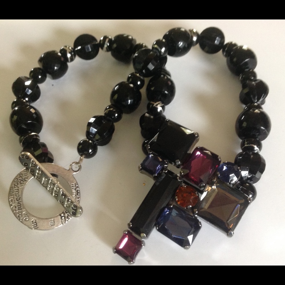 Geometric lucite necklace