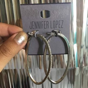 Jennifer Lopez Diamond Hoop Earrings