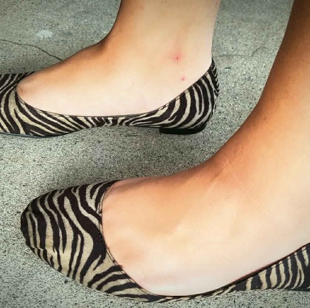 AEO Zebra Print Flats