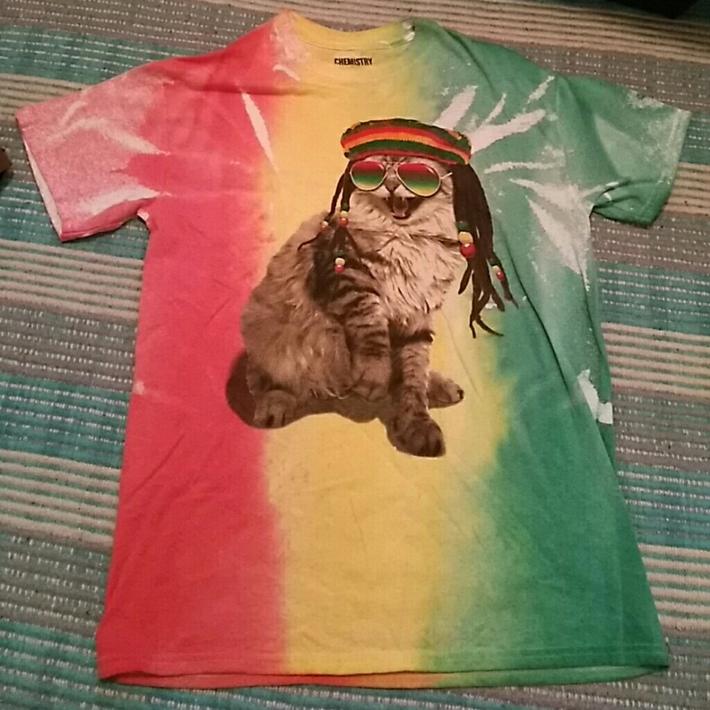 Rasta Cat tee