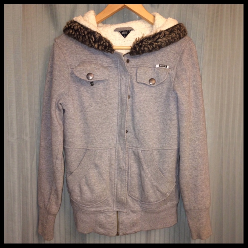 !LAST CHANce! Gray Zipper Hoodie Jacket