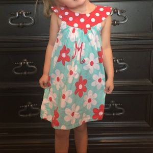 Monogrammed Floral Dress
