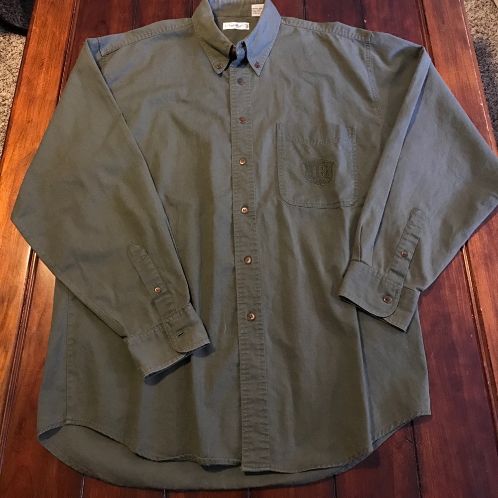 Vintage Bugle Boy Crest Pocket Oxford