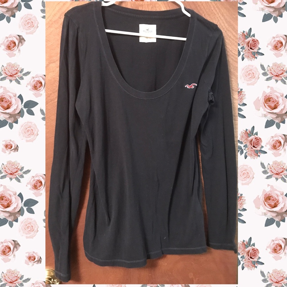 Hollister scoop neck long sleeve