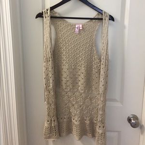 Boho crochet vest