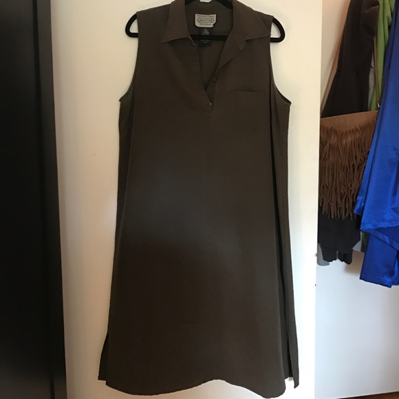 Green Tank Dress - Picture 2 of 4