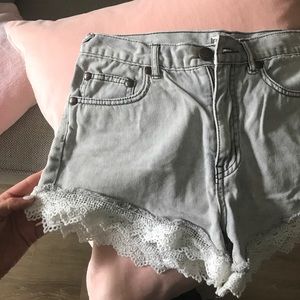 Free people jean shorts
