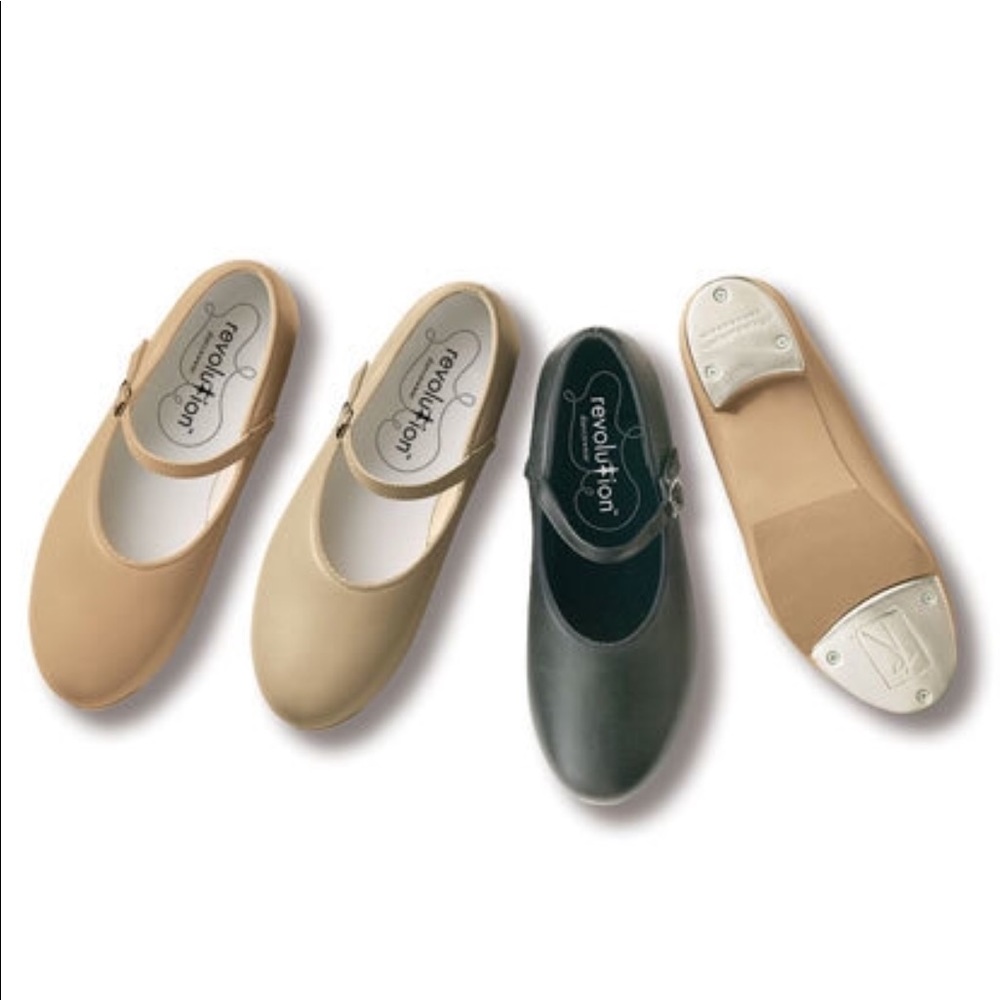 Revolution u shell tap shoes in black