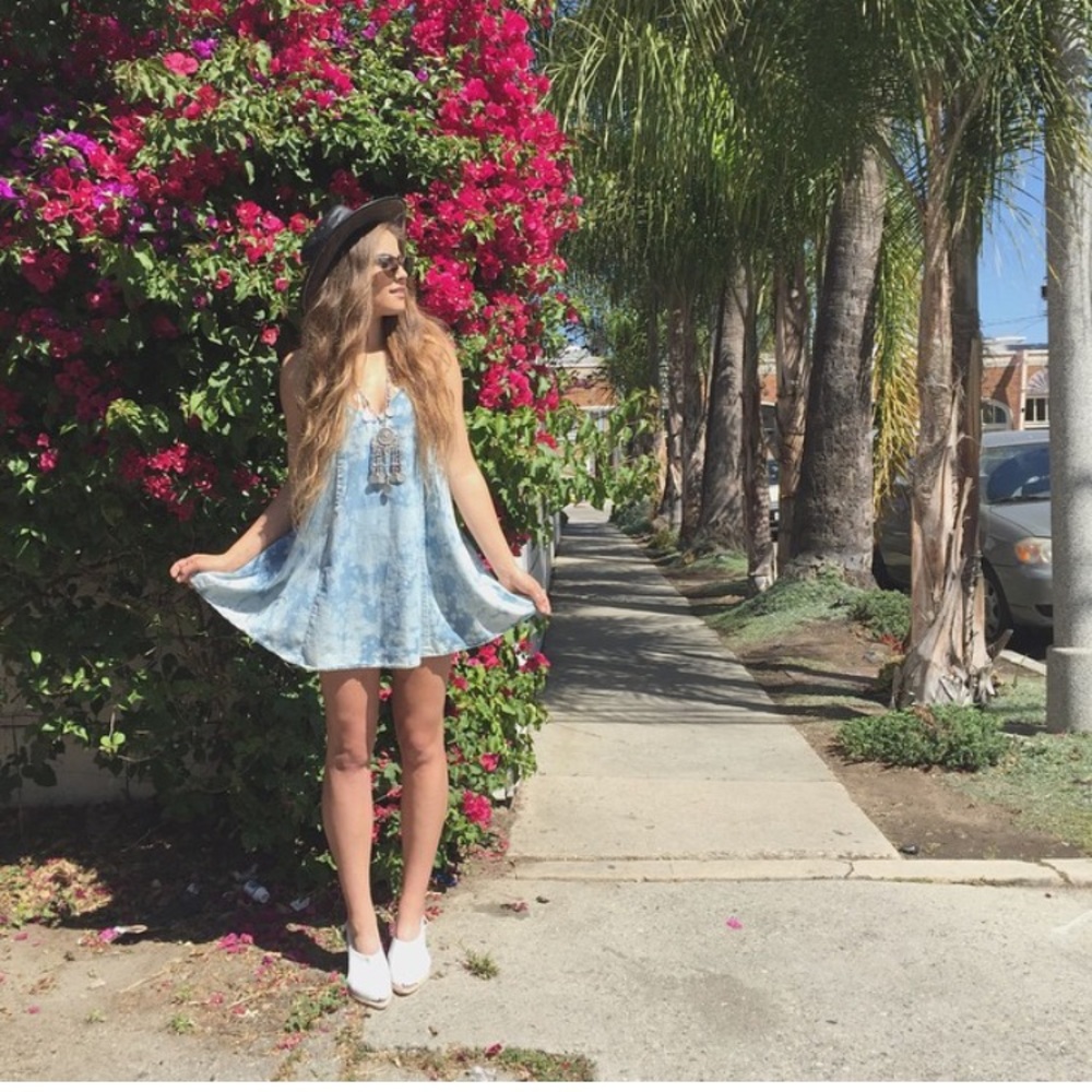 Lf Acid Wash denim dress💙