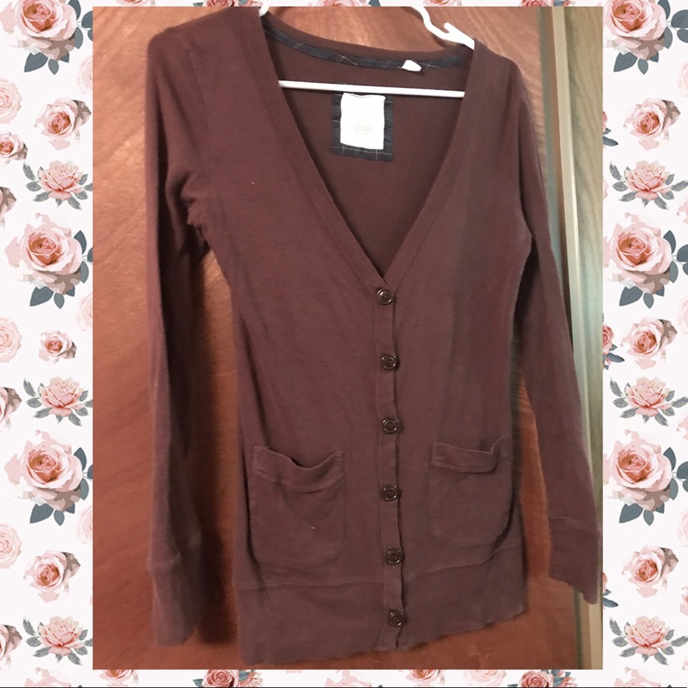 Brown cardigan