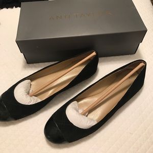 Ann Taylor Ruthie Quilted Cap Toe Flats