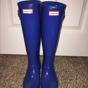 Women's Tall Glossy Hunter Boots size 9