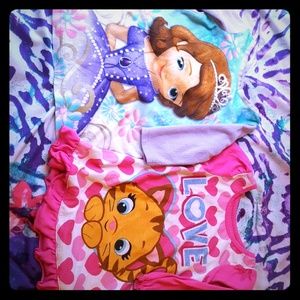 12m pajamas dresses bundle of 2 nightgown