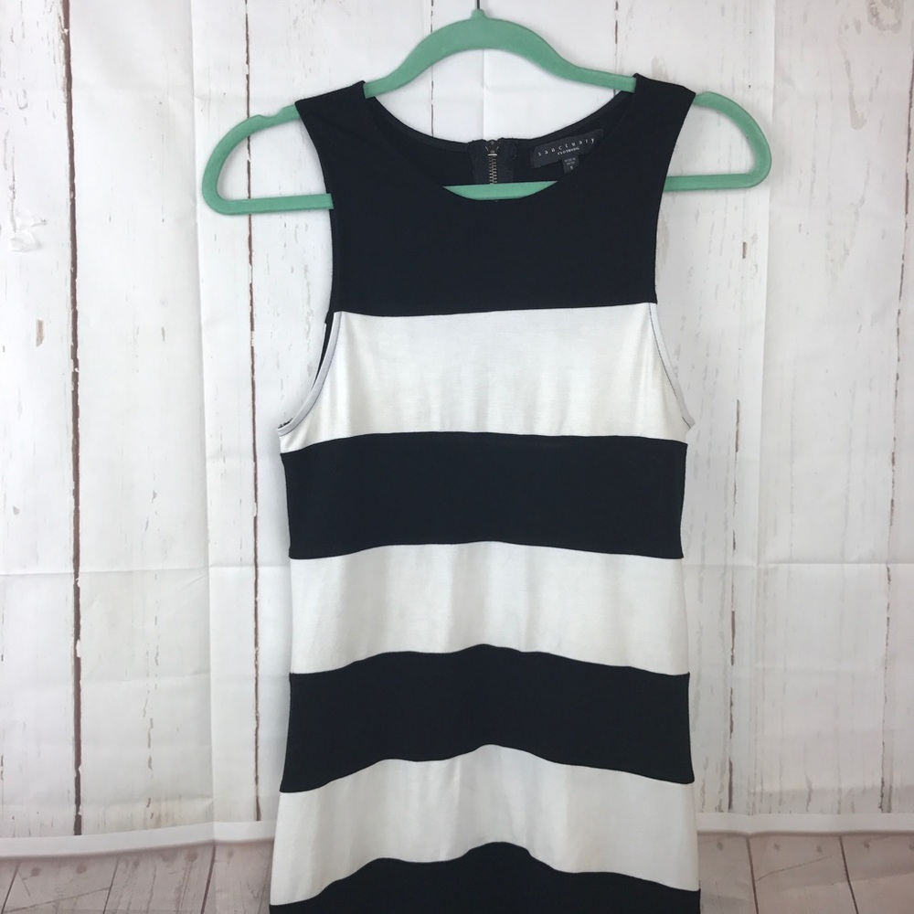 Anthro Sanctuary Black and White Dress size small