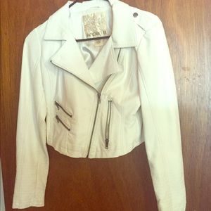 White leather jacket - Arden b