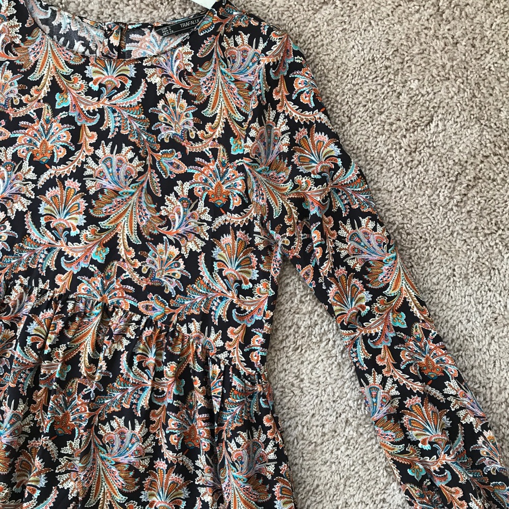 Zara Boho Printed Style Smock Dress
