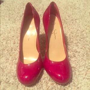 Red Jessica Simpson Pumps
