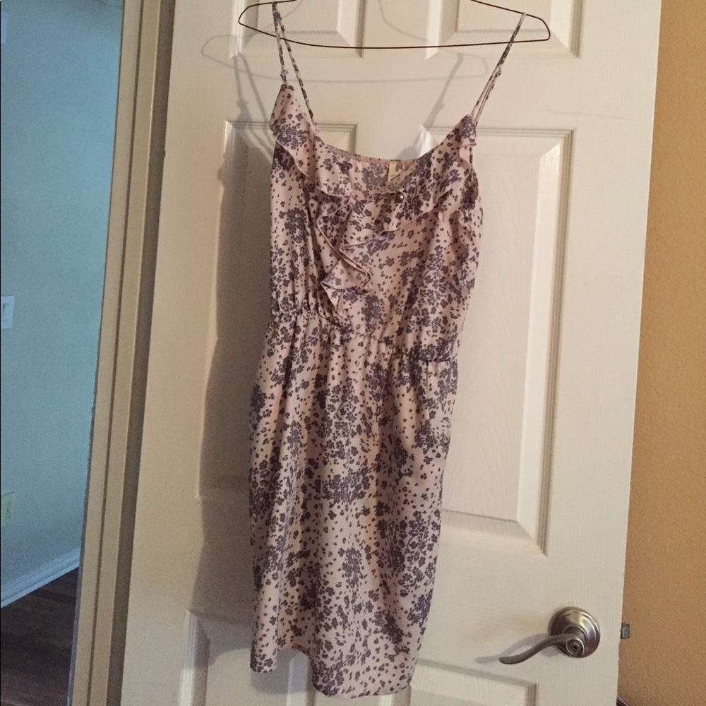 Miami Light Pink Floral Polyester Dress