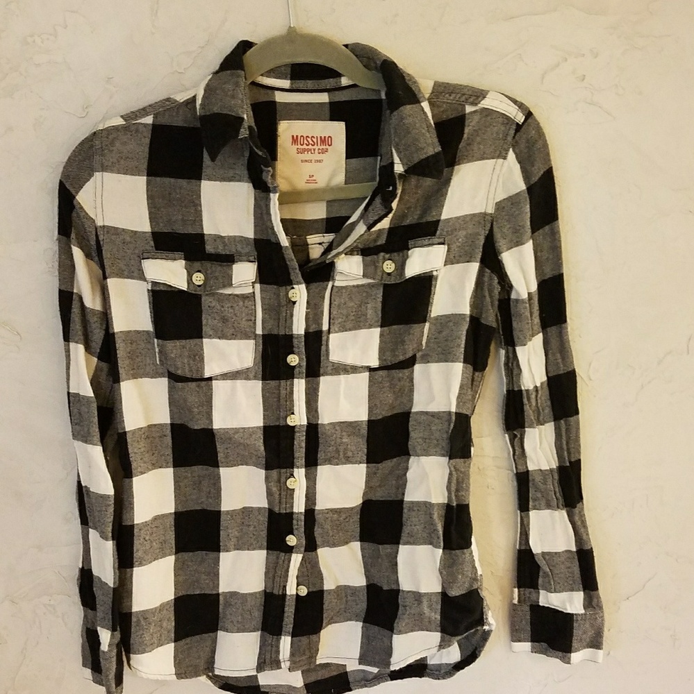 Fannel long sleeve button down