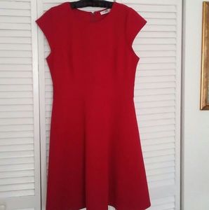 DR Collection Red fit and flare dress size 14