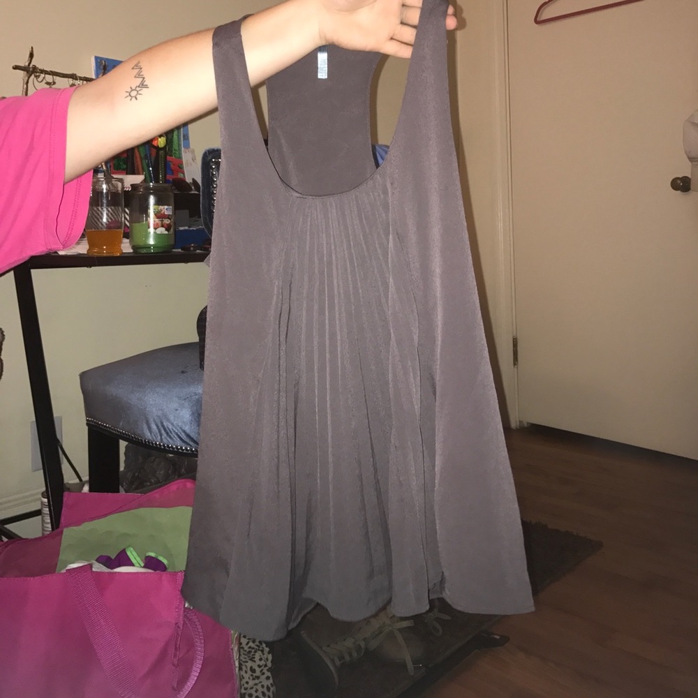 Gently worn gray work blouse