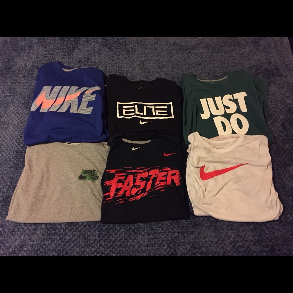Lot of 6 Nike T shirts