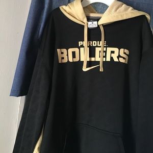 XL Men's Black Nike Purdue Hoodie