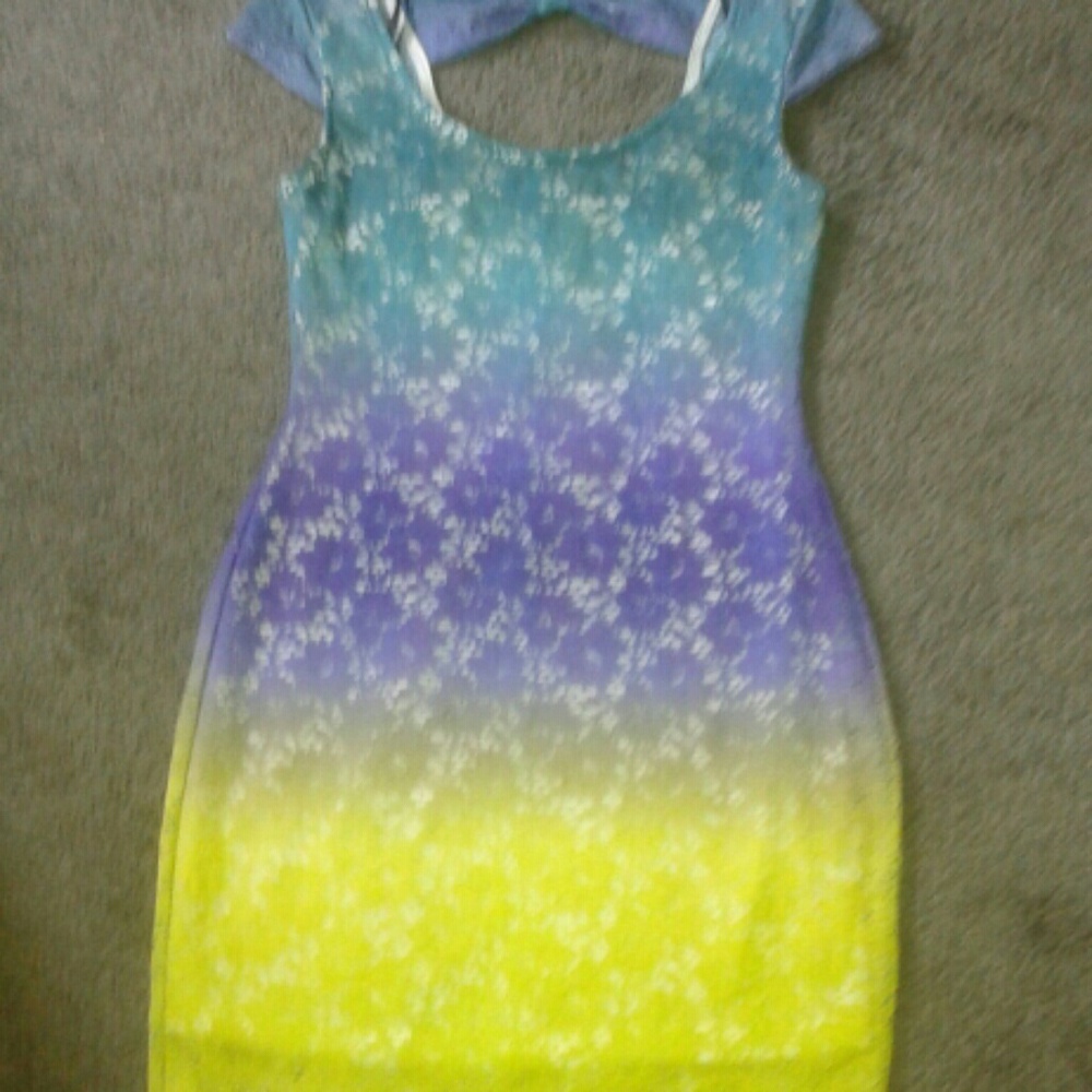 Cute little faded color dress lace