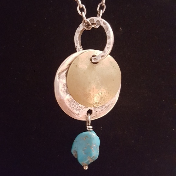 Silpada Jewelry - Silpada Sterling, brass & turquoise necklace