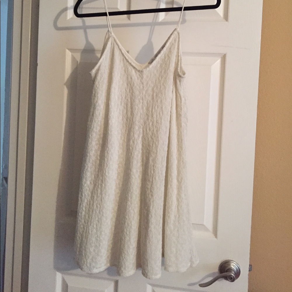 Never Worn Zara Trafaluc White Cotton Lace Dress