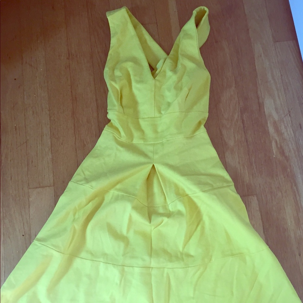 Banana Republic Yellow Crossback Dress
