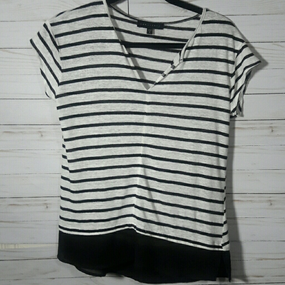 Anthro Sanctuary Short Sleeve Top Size S
