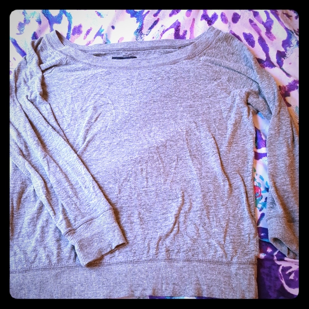 American eagle grey half sleeve S