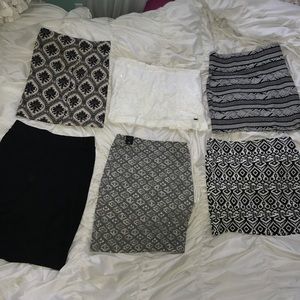 Pacsun, H&M, Hollister, Forever 21 Pencil skirts