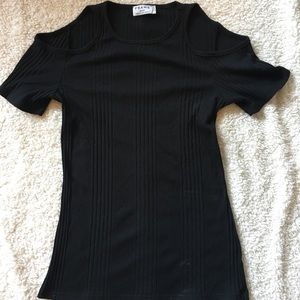 Frame Denim Cold Shoulder Top