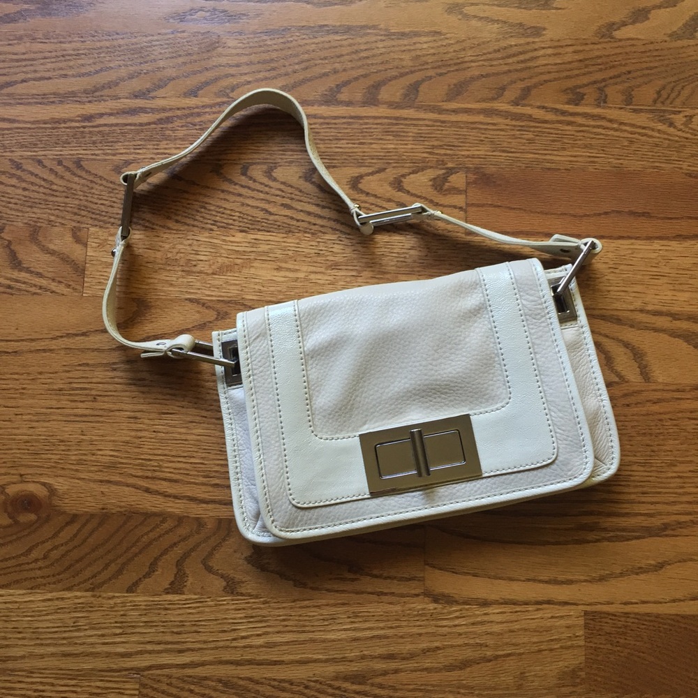 Off-White Leather Banana Republic Purse